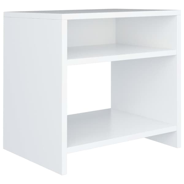 The Living Store Sängbord 2 st vit 40x30x40 cm konstruerat trä -  Nattduksbord