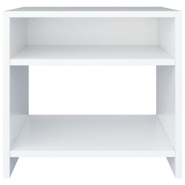 The Living Store Sängbord 2 st vit 40x30x40 cm konstruerat trä - Nattduksbord