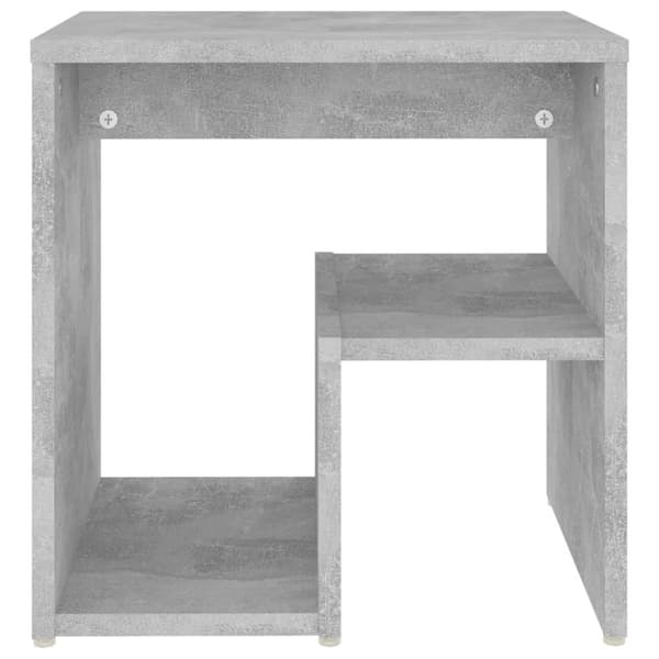 The Living Store Sängbord betonggrå 40x30x40 cm konstruerat trä - Nattduksbord