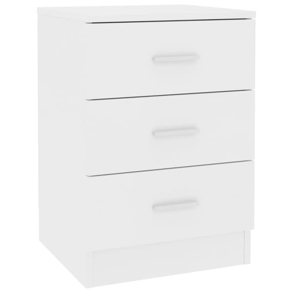 The Living Store sengeborde 2 stk. 38x35x56 cm konstrueret træ hvid -  Natborde