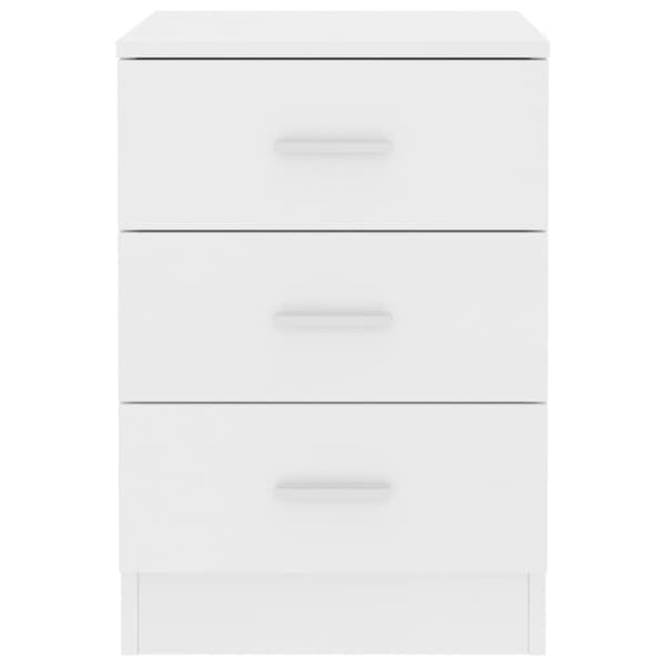 The Living Store sengeborde 2 stk. 38x35x56 cm konstrueret træ hvid -  Natborde
