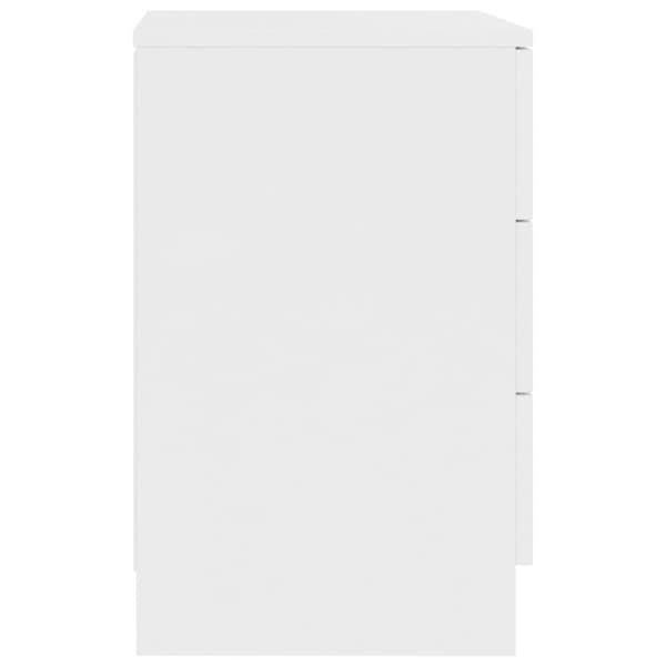The Living Store sengeborde 2 stk. 38x35x56 cm konstrueret træ hvid -  Natborde