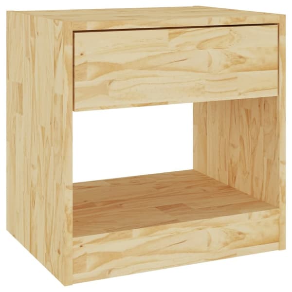 The Living Store Sängbord 40x31x40 cm massiv furu - Nattduksbord
