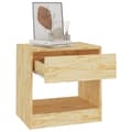 Miniatyrbild 4 av 8: The Living Store Sängbord 40x31x40 cm massiv furu -  Nattduksbord