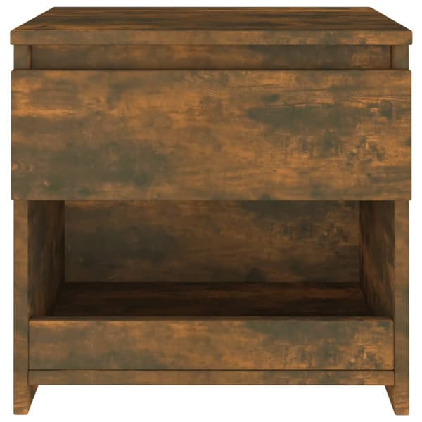 The Living Store Sängbord rökfärgad ek 40x30x39 cm konstruerat trä -  Nattduksbord