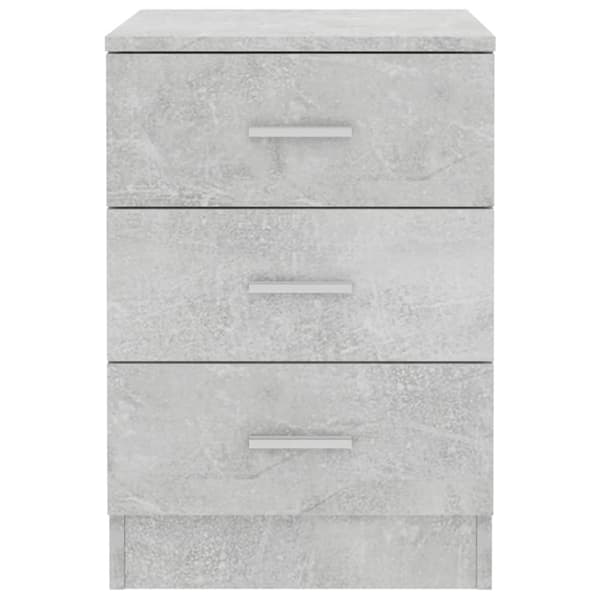 The Living Store sengebord 38x35x56 cm konstrueret træ betongrå - Natborde