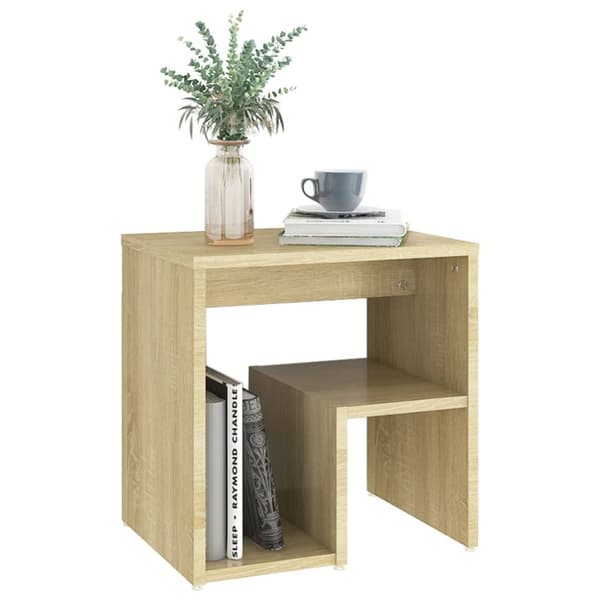 The Living Store sengeskab 40x30x40 cm konstrueret træ sonoma-eg - Natborde