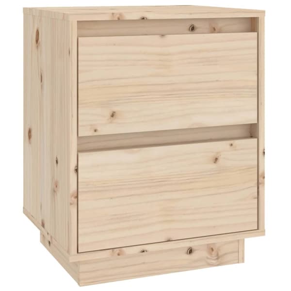 The Living Store sengeborde 2 stk. 40x35x50 cm massivt fyrretræ -  Natborde