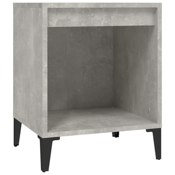 The Living Store Sängbord 2 st betonggrå 40x35x50 cm -  Nattduksbord
