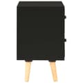 Miniatyrbild 6 av 11: The Living Store Sängbord 2 st svart 40x30x50 cm massiv furu -  Nattduksbord