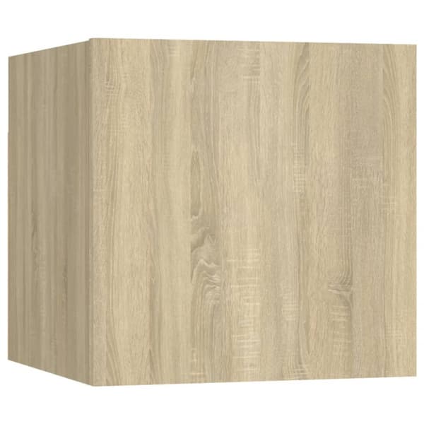 The Living Store sengeskab 30,5x30x30 cm spånplade sonoma-eg - Natborde