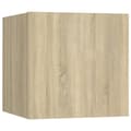 Miniatyrbillede 3 af 10: The Living Store sengeskab 30,5x30x30 cm spånplade sonoma-eg -  Natborde