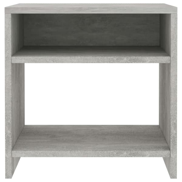 The Living Store sengebord 40x30x40 cm konstrueret træ Betongrå - Natborde