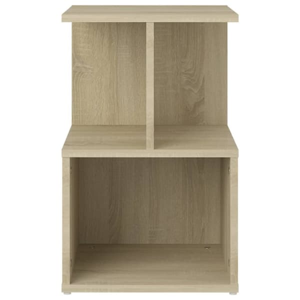 The Living Store sengeskabe 2 stk. 35x35x55 cm spånplade sonoma-eg - Natborde