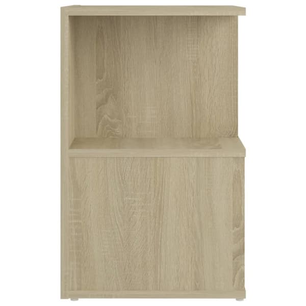 The Living Store sengeskabe 2 stk. 35x35x55 cm spånplade sonoma-eg - Natborde