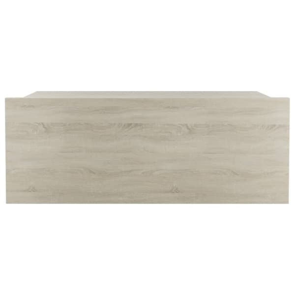 The Living Store svævende natborde 2 stk. 40 x 30 x 15 cm spånplade sonoma-eg - Natborde