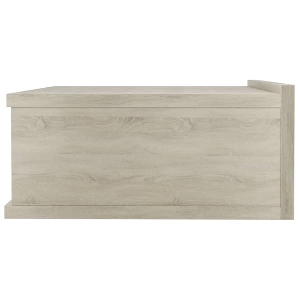 The Living Store svævende natborde 2 stk. 40 x 30 x 15 cm spånplade sonoma-eg - Natborde