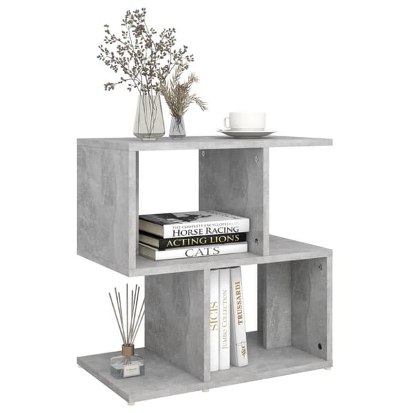 The Living Store sengeskab 50x30x51,5 cm spånplade betongrå -  Natborde