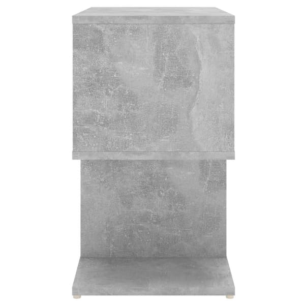 The Living Store sengeskab 50x30x51,5 cm spånplade betongrå -  Natborde