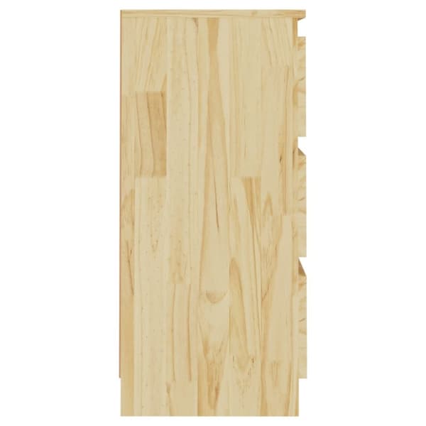 The Living Store Sängbord 2 st 40x29,5x64 cm massiv furu - Nattduksbord