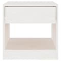 Miniatyrbillede 5 af 8: The Living Store sengebord 40x31x40 cm massivt fyrretræ hvid -  Natborde