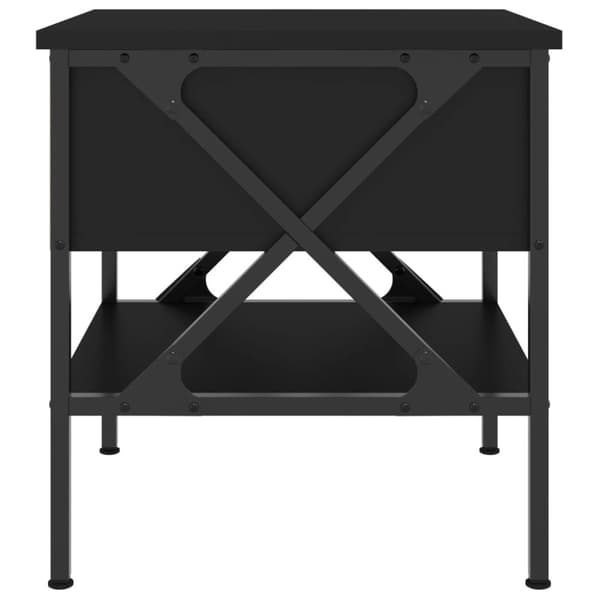The Living Store sengebord 40x42x45 cm konstrueret træ sort - Natborde