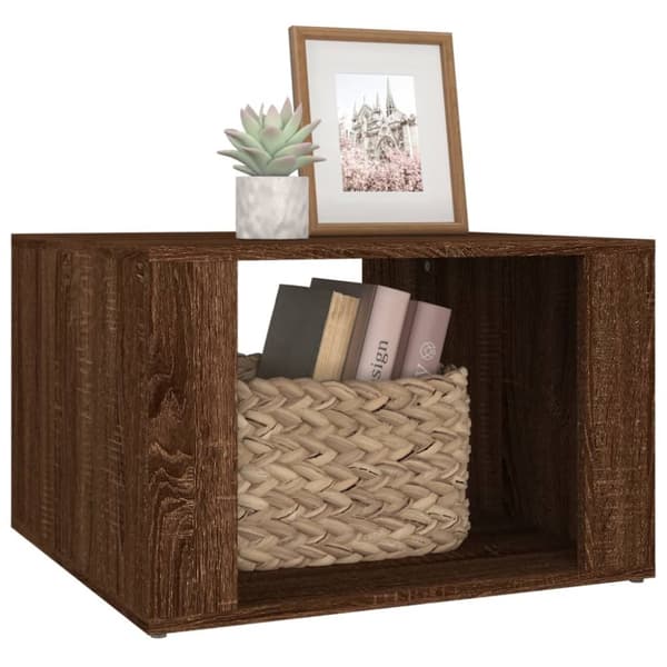 The Living Store sengebord 57x55x36 cm konstrueret træ brun egetræsfarve - Natborde