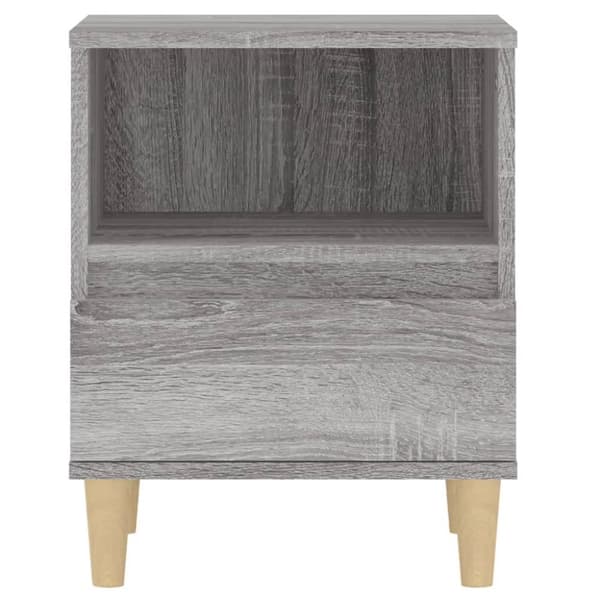 The Living Store Yöpöydät 2 kpl harmaa Sonoma 40x35x50 cm -  Yöpöydät