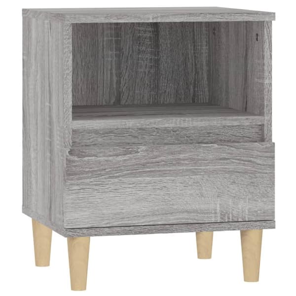 The Living Store Yöpöydät 2 kpl harmaa Sonoma 40x35x50 cm - Yöpöydät