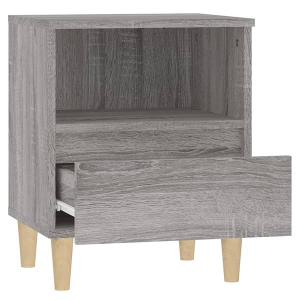 The Living Store Yöpöydät 2 kpl harmaa Sonoma 40x35x50 cm - Yöpöydät