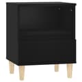 Miniatyrbillede 7 af 11: The Living Store sengeborde 2 stk. 40x35x50 cm sort -  Natborde