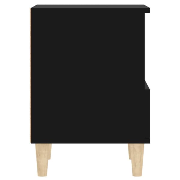 The Living Store sengeborde 2 stk. 40x35x50 cm sort - Natborde