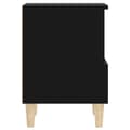 Miniatyrbillede 10 af 11: The Living Store sengeborde 2 stk. 40x35x50 cm sort -  Natborde