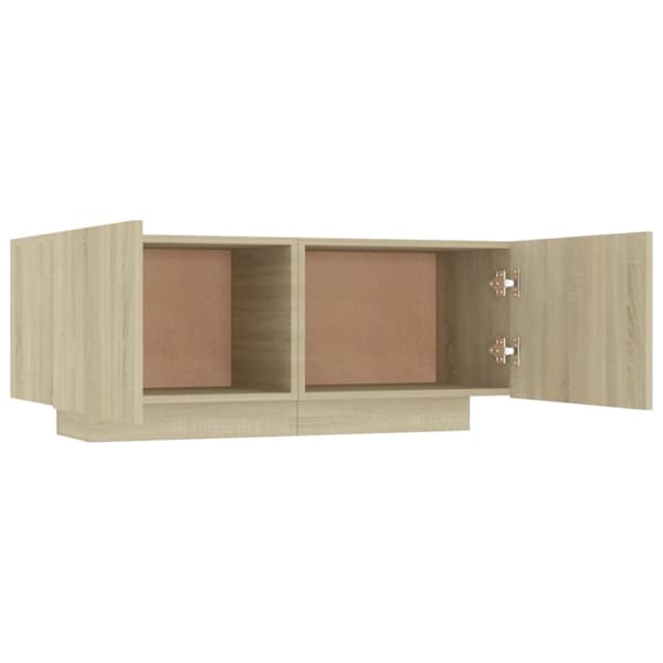 The Living Store Yöpöytä Sonoma-tammi 100x35x40 cm tekninen puu - Yöpöydät