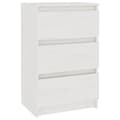 Pikkukuva 3 / 8: The Living Store Yöpöytä valkoinen 40x29,5x64 täysi mänty -  Yöpöydät