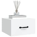 Miniatyrbillede 5 af 11: The Living Store væghængte sengeborde 2 stk. 35x35x20 cm hvid -  Natborde