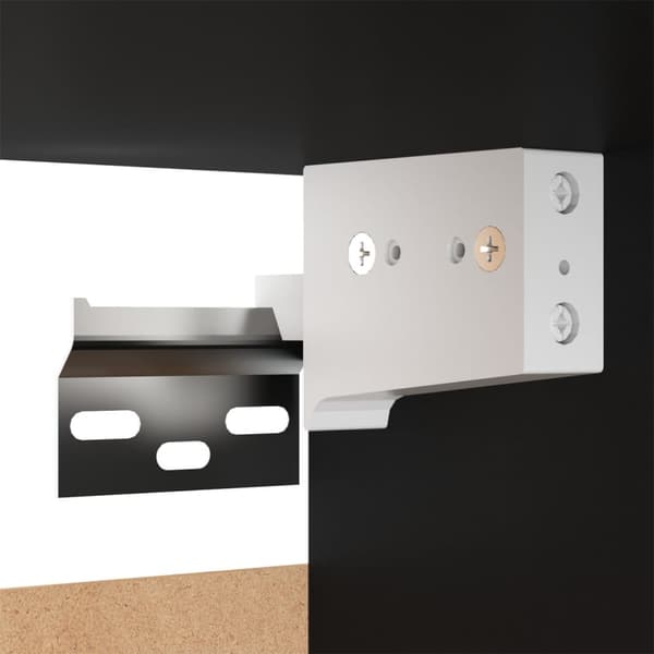 The Living Store sengeskab 30,5x30x30 cm spånplade sort -  Natborde