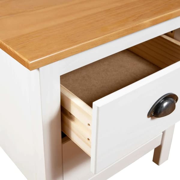The Living Store sengeborde Hill 2 stk. 46x35x49,5 cm massivt fyrretræ - Natborde