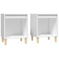 Miniatyrbillede 3 af 10: The Living Store sengeborde 2 stk. 40x35x50 cm hvid -  Natborde