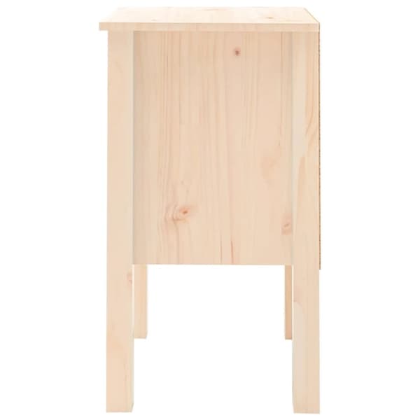 The Living Store sengebord 40x35x61,5 cm massivt fyrretræ -  Natborde