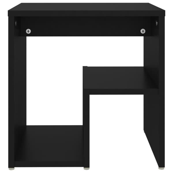 The Living Store sengeskabe 2 stk. 40x30x40 cm spånplade sort -  Natborde