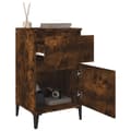 Miniatyrbild 6 av 11: The Living Store Sängbord 2 st rökfärgad ek 40x35x70 cm -  Nattduksbord