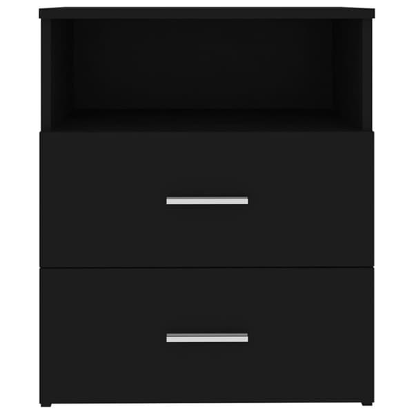 The Living Store sengeskab 50x32x60 cm sort - Natborde
