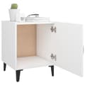 Miniatyrbild 9 av 11: The Living Store Sängbord 2 st vit konstruerat trä -  Nattduksbord