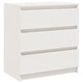 Miniatyrbillede 3 af 10: The Living Store sengeskab 60x36x64 cm massivt fyrretræ hvid -  Natborde