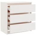 Miniatyrbillede 7 af 10: The Living Store sengeskab 60x36x64 cm massivt fyrretræ hvid -  Natborde