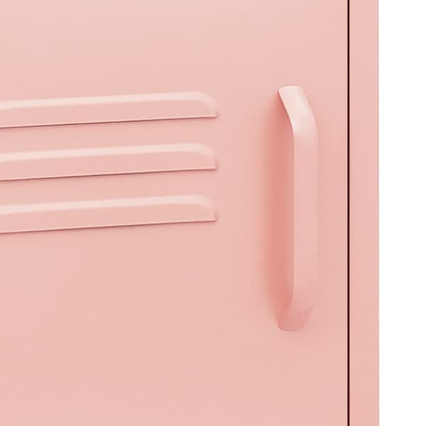 The Living Store natbord 35x35x51 cm stål pink - Natborde