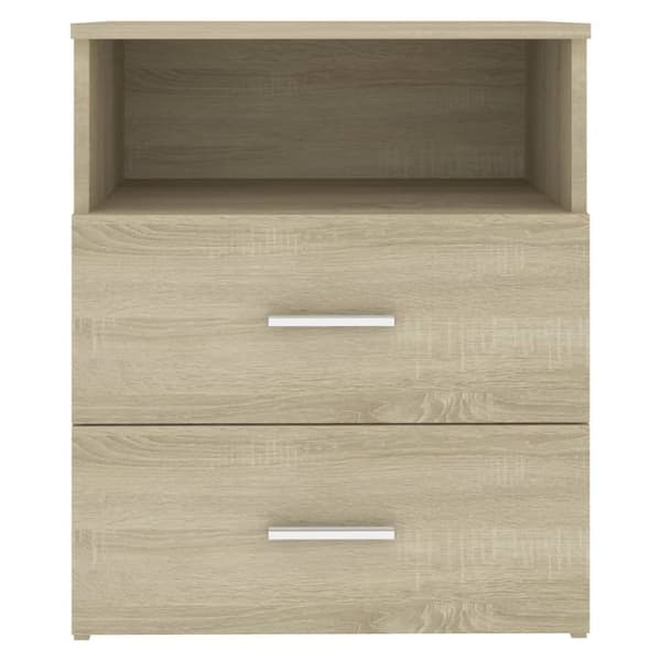 The Living Store Sängbord 2 st sonoma-ek 50x32x60 cm -  Nattduksbord
