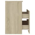 Miniatyrbild 9 av 11: The Living Store Sängbord 2 st sonoma-ek 50x32x60 cm -  Nattduksbord