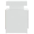 Miniatyrbillede 6 af 9: The Living Store sengebord 45x35x52 cm spånplade hvid -  Natborde